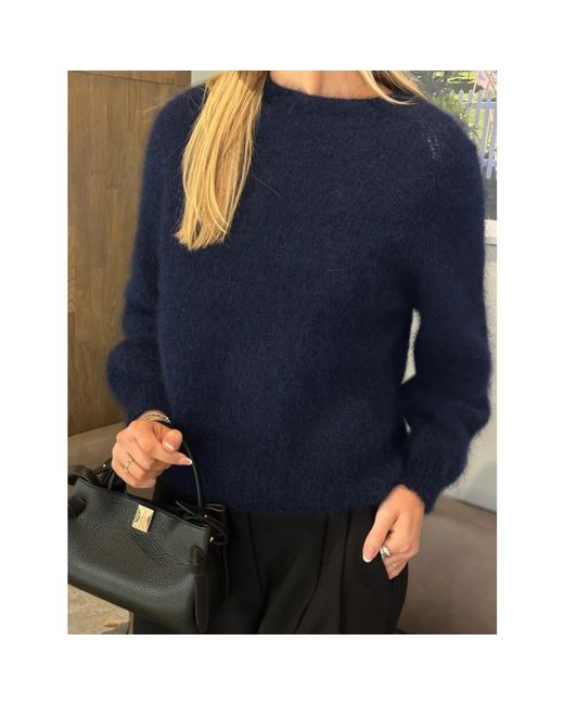 Opal Studio Blue Round-Neck Knitwear