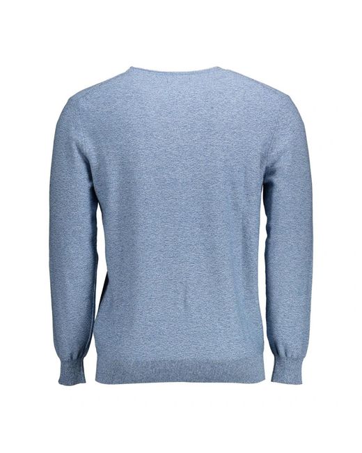 Gant Blue Round-Neck Knitwear for men