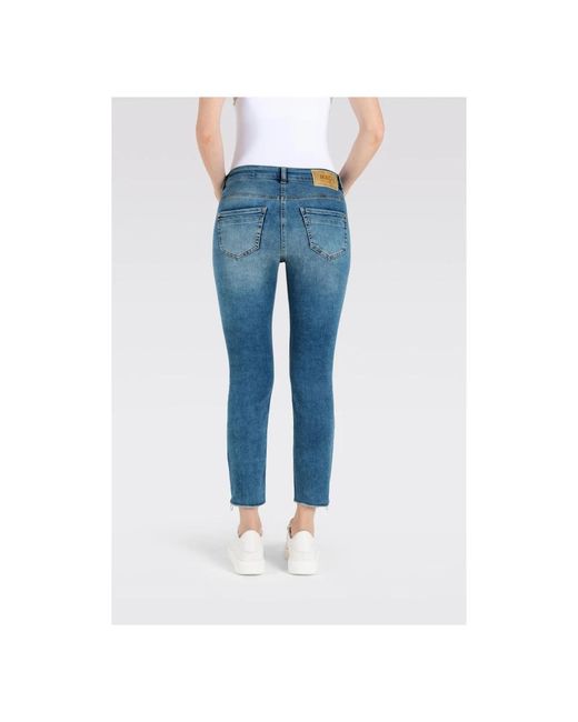 M·a·c Blue Skinny Fit Jeans