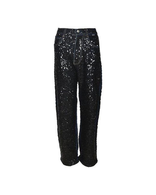 Straight Jeans P.A.R.O.S.H. en coloris Black