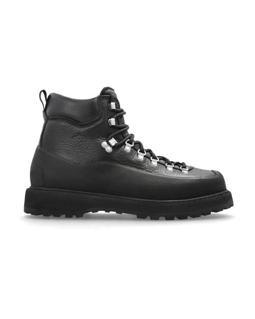 Diemme Black Lace-Up Boots for men