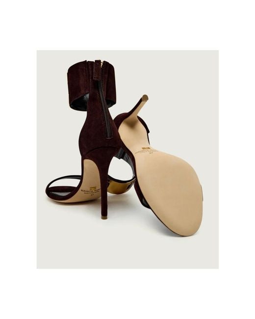 Elisabetta Franchi Black High Heel Sandals