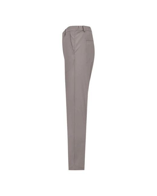 DUNO Gray Slim-Fit Trousers for men