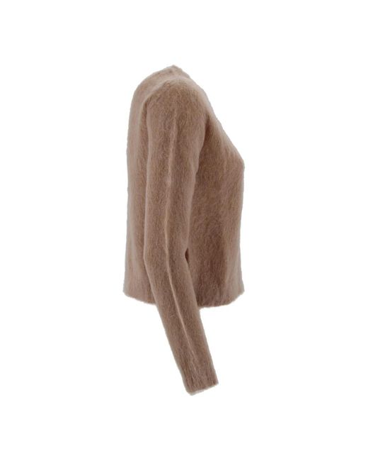 Max Mara Moderne Crew Neck Sweater in het Brown