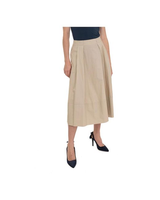 Woolrich Geplooide Rok in het Natural