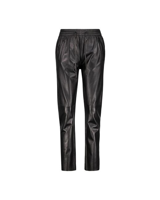 Dondup Leren Broek in het Gray