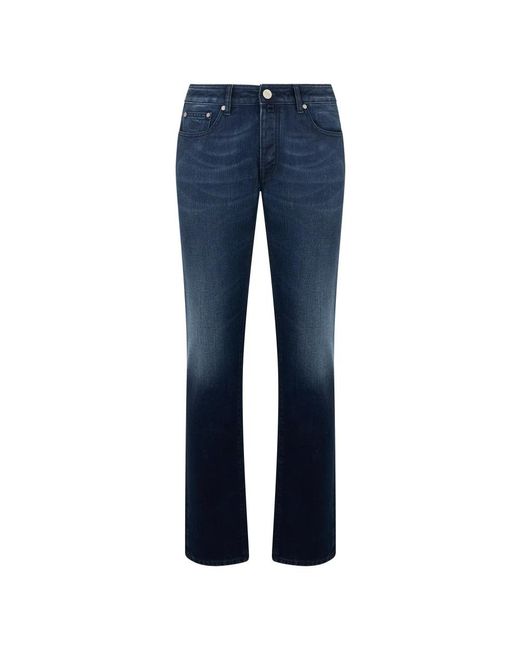 Moorer Donkerblauwe Jeans in het Blue voor heren