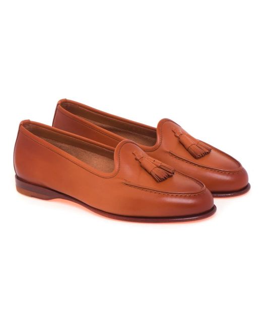Santoni Red Loafers