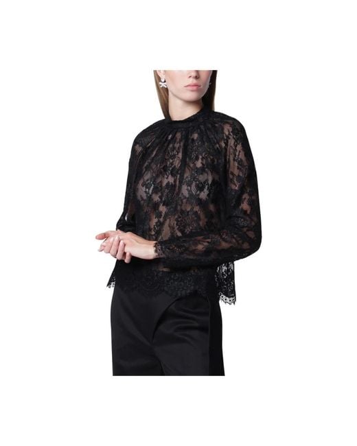 Self-Portrait Blouse in het Black