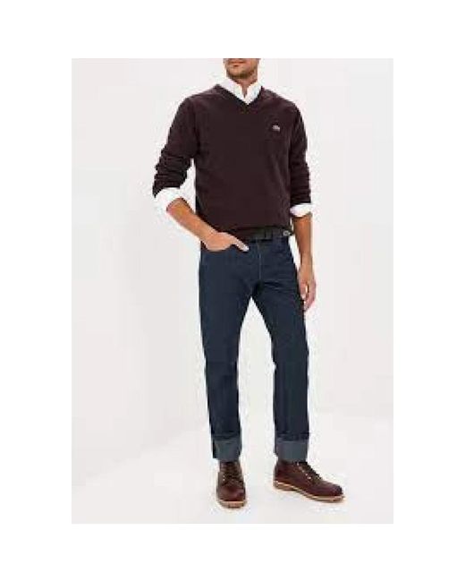 Lacoste Black V-Neck Knitwear for men