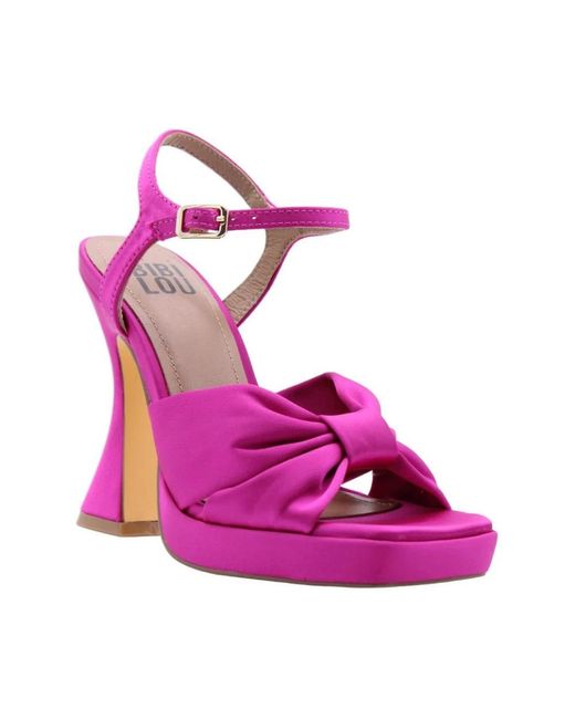 Bibi Lou Purple High Heel Sandals