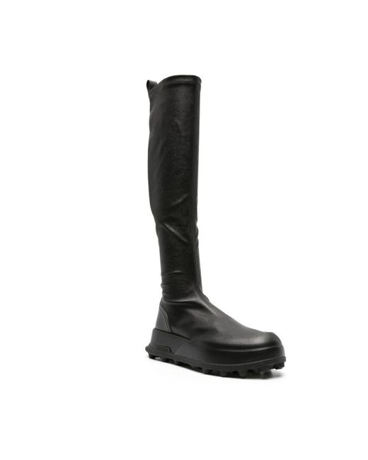 Jil Sander Black Over-Knee Boots