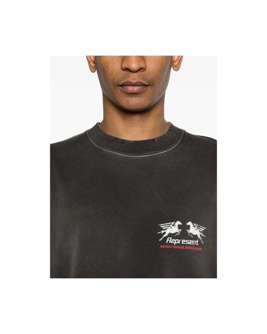 Represent Black T-Shirts for men