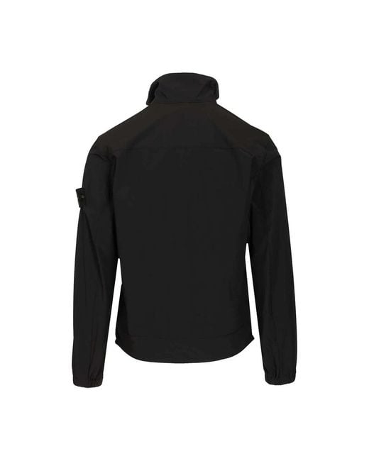 Stone Island Black Light Jackets for men