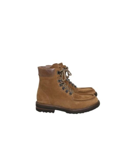Bottines camel Brunello Cucinelli pour homme en coloris Brown