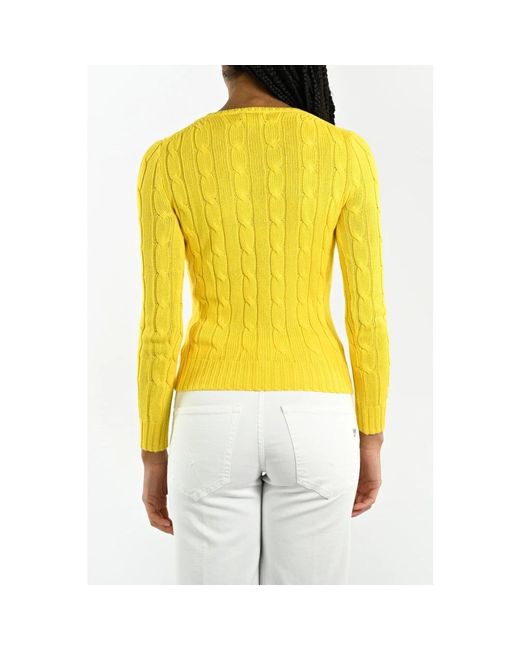 Ralph Lauren Yellow Round-Neck Knitwear