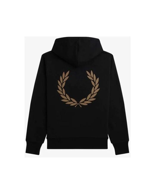 Fred Perry Black Hoodies for men