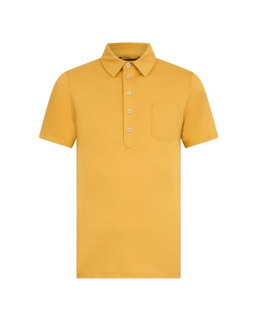 Moorer Verbano Polo in het Yellow voor heren