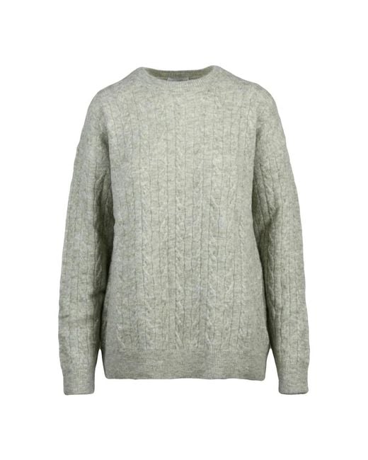 Ballantyne Gray Round-Neck Knitwear