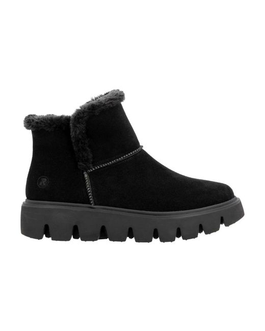 Rieker Black Winter Boots