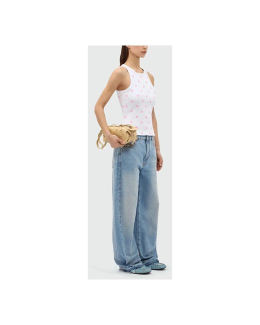 Sleeveless Tops MSGM de color White