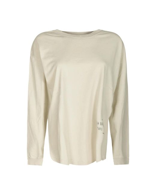 Maison Margiela Natural Long Sleeve T-Shirts