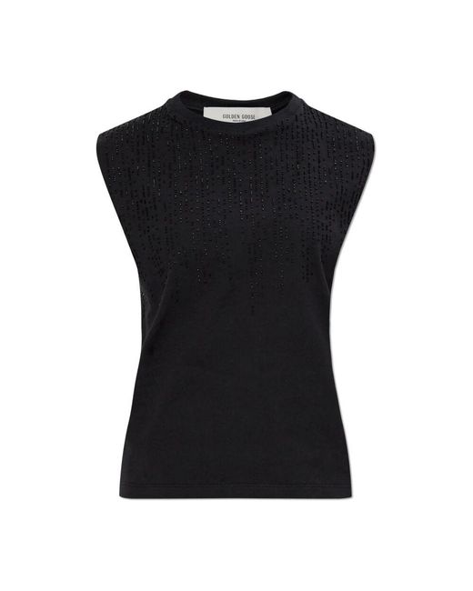 Golden Goose Deluxe Brand Black Beaded top