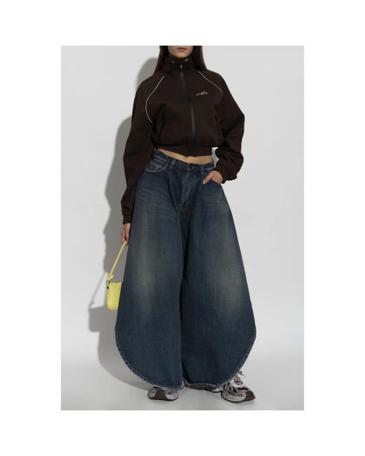 Balenciaga Blue Wide Jeans