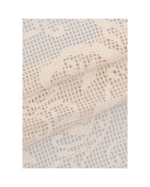 Becksöndergaard White Croflora Triangle Scarf