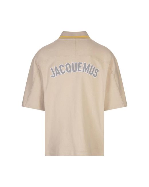 Jacquemus Short Sleeve Shirts in het Natural voor heren
