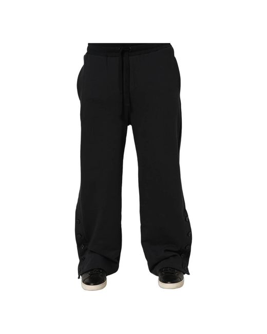 Dolce & Gabbana Black Sweatpants for men