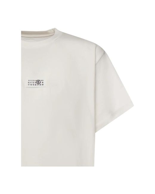 MM6 by Maison Margiela White T-Shirts for men