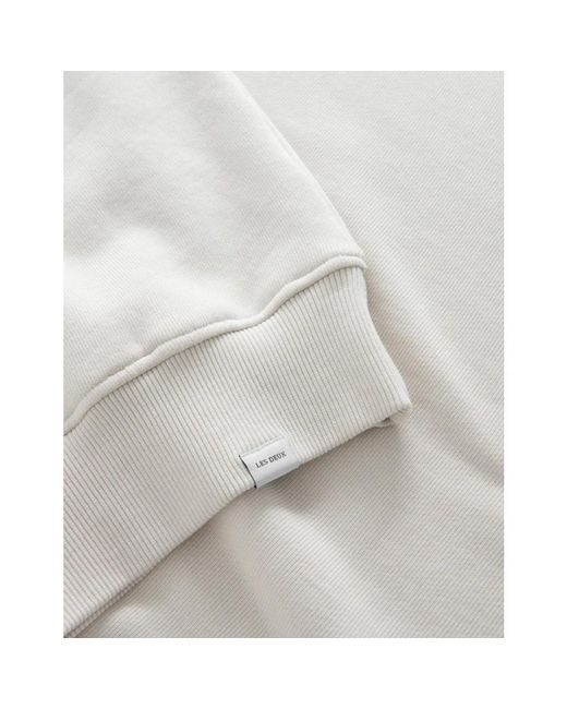 Les Deux Klassischer college lettering sweatshirt in White für Herren