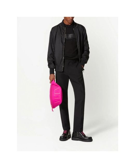 Valentino Black Bomber Jackets for men