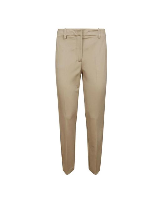 Trousers > slim-fit trousers Liviana Conti en coloris Natural
