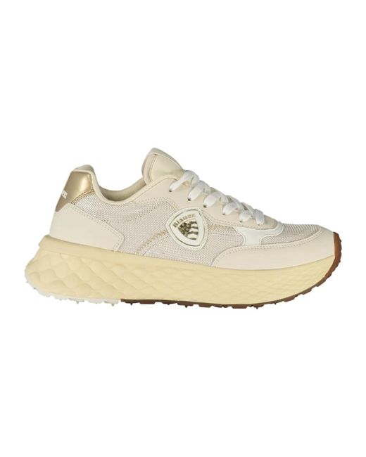 Blauer White Sportschuh