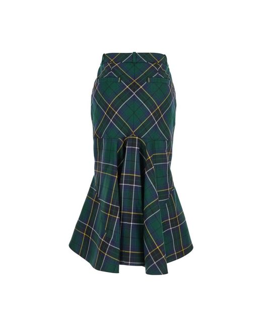Midi Skirts Alexander McQueen de color Green
