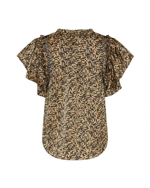 Bruuns Bazaar Sabrine Blouse in het Metallic