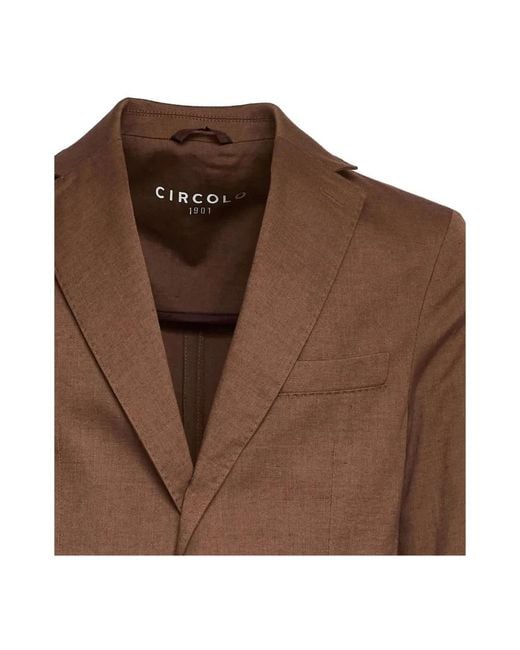Circolo 1901 Brown Blazers for men