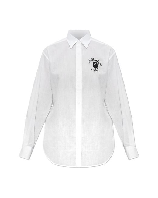 A Bathing Ape White Shirts