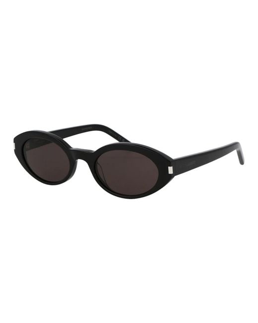Saint Laurent Ovale Zonnebril in het Black