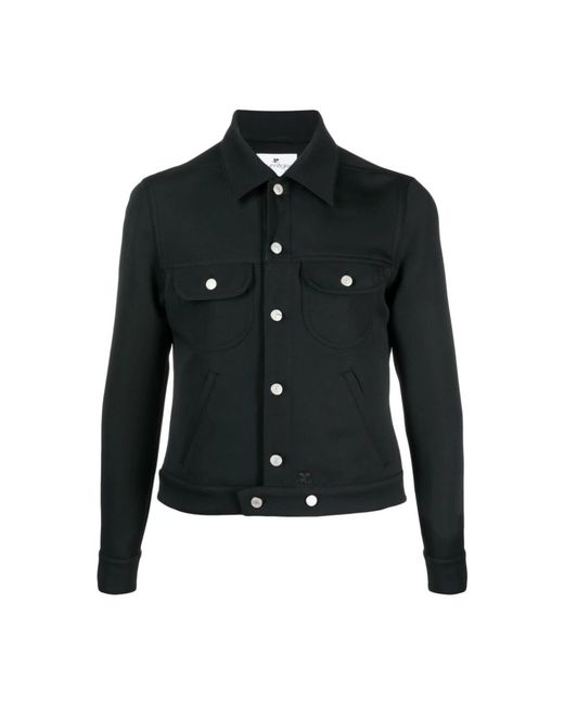 Courreges Black Light Jackets for men