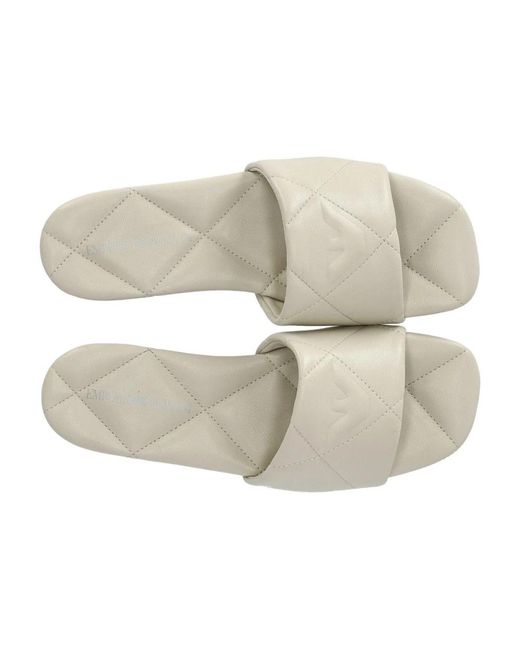 Shoes > flip flops & sliders > sliders Emporio Armani en coloris White