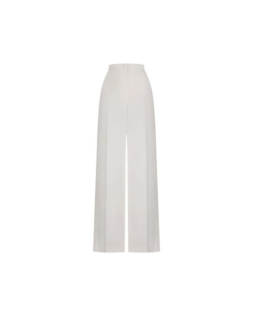Fendi White Wide Trousers