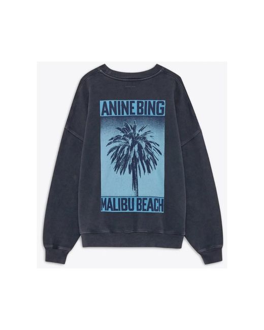 Anine Bing Blue Sweatshirts