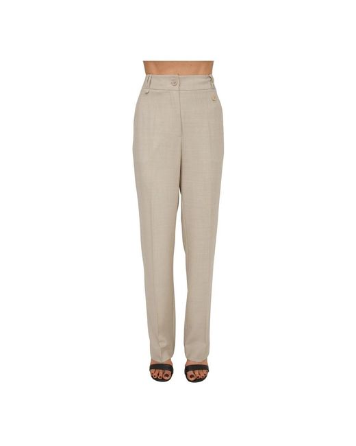 Fracomina Natural Slim-Fit Trousers