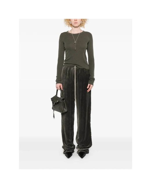 Wide Trousers di Rick Owens in Gray
