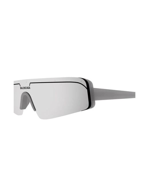 Balenciaga Gray Eckige Ski Sonnenbrille