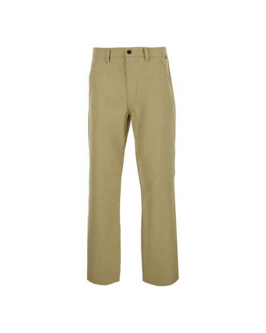 Burberry Green Straight Trousers for men