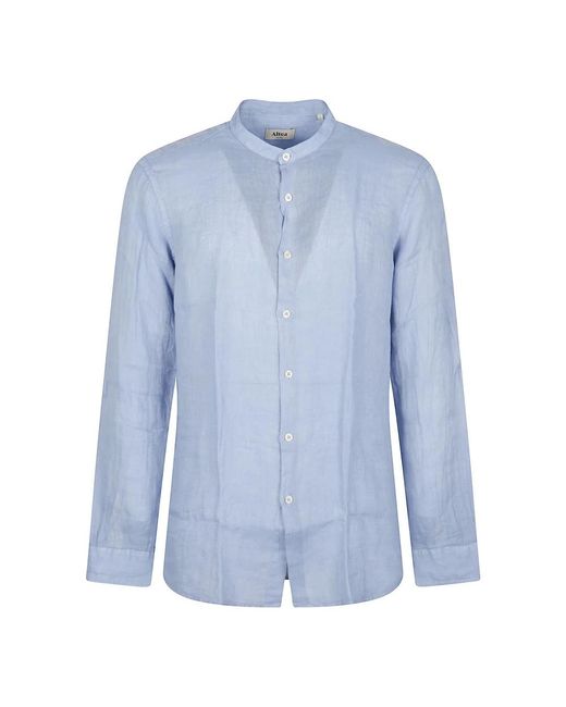 Altea Clark Lange Mouw Shirt in het Blue voor heren